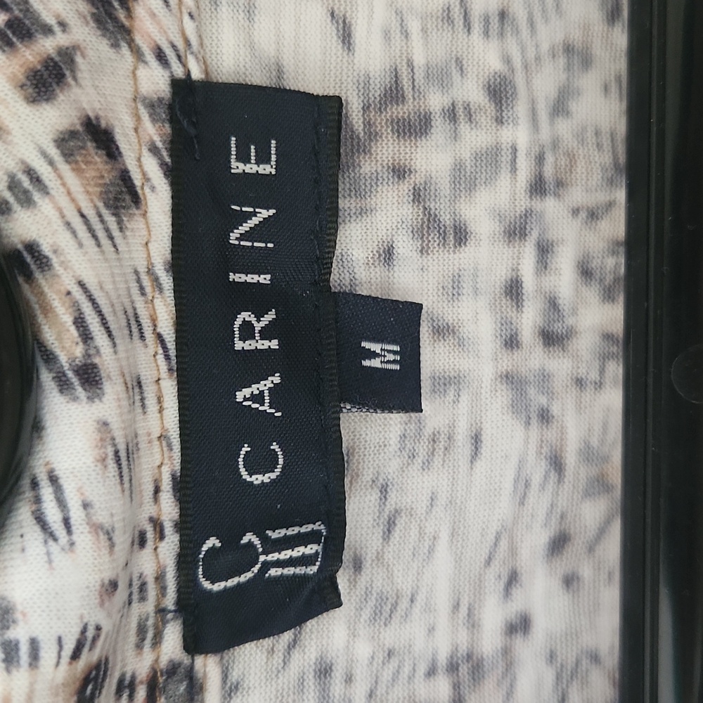 Carine Women's Leopard Print Button Down Top - Picture 2 of 7